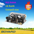 refrigerated vans with rotary horizontal refrigeration compressor condensing unit